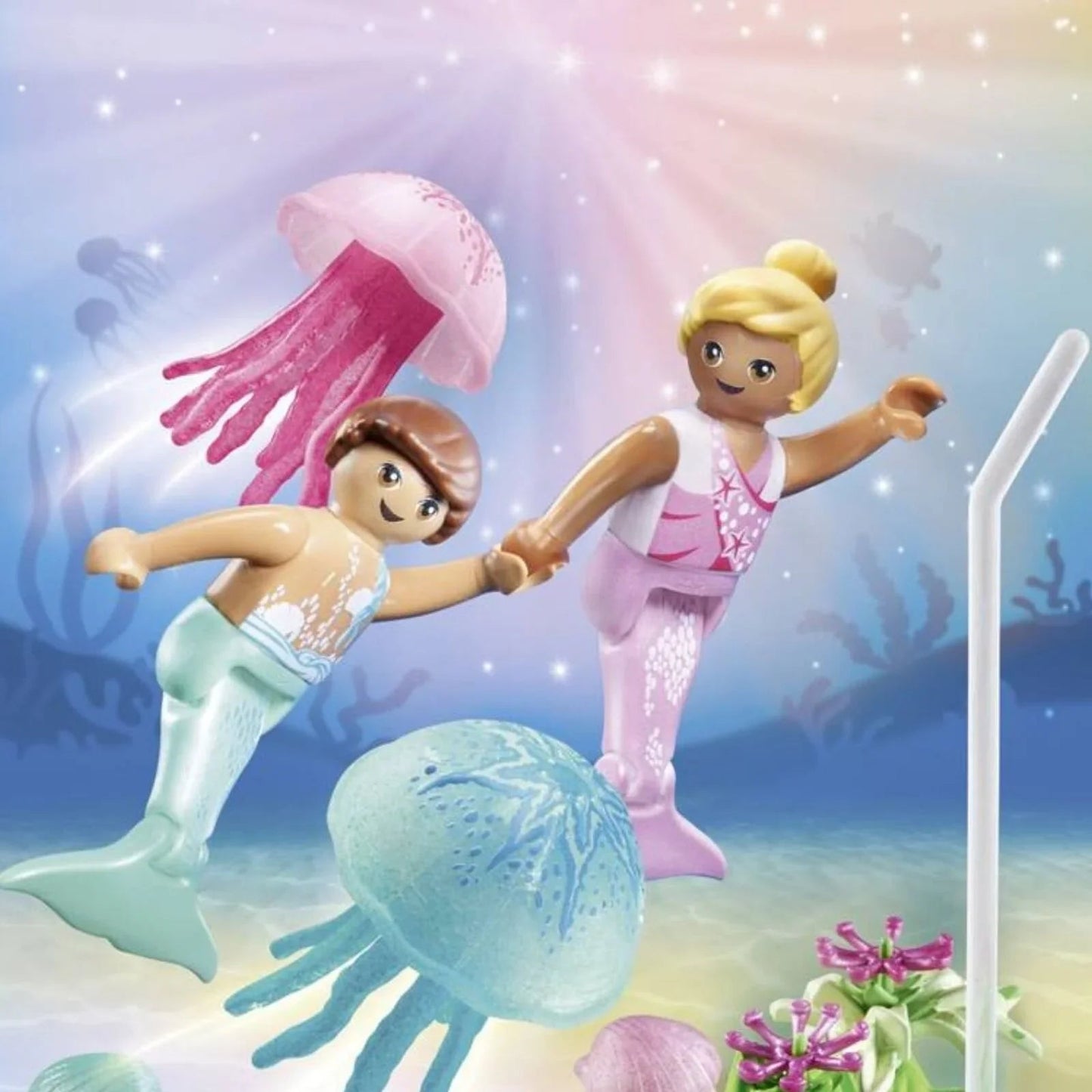 Playmobil Princess Magic 71504 Mermaid Children with Jellyfish - mezetto ebebek ebebek