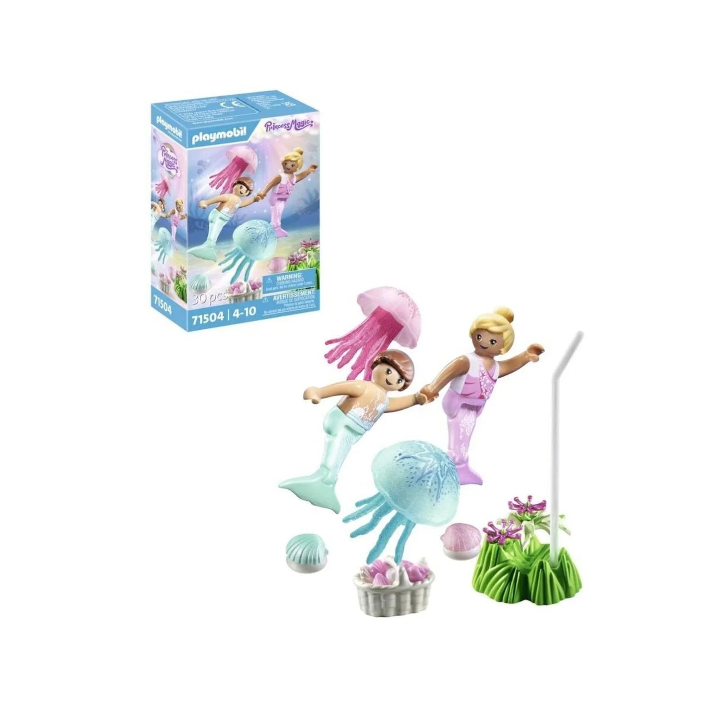 Playmobil Princess Magic 71504 Mermaid Children with Jellyfish - mezetto ebebek ebebek