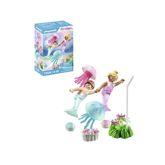 Playmobil Princess Magic 71504 Mermaid Children with Jellyfish - mezetto ebebek ebebek