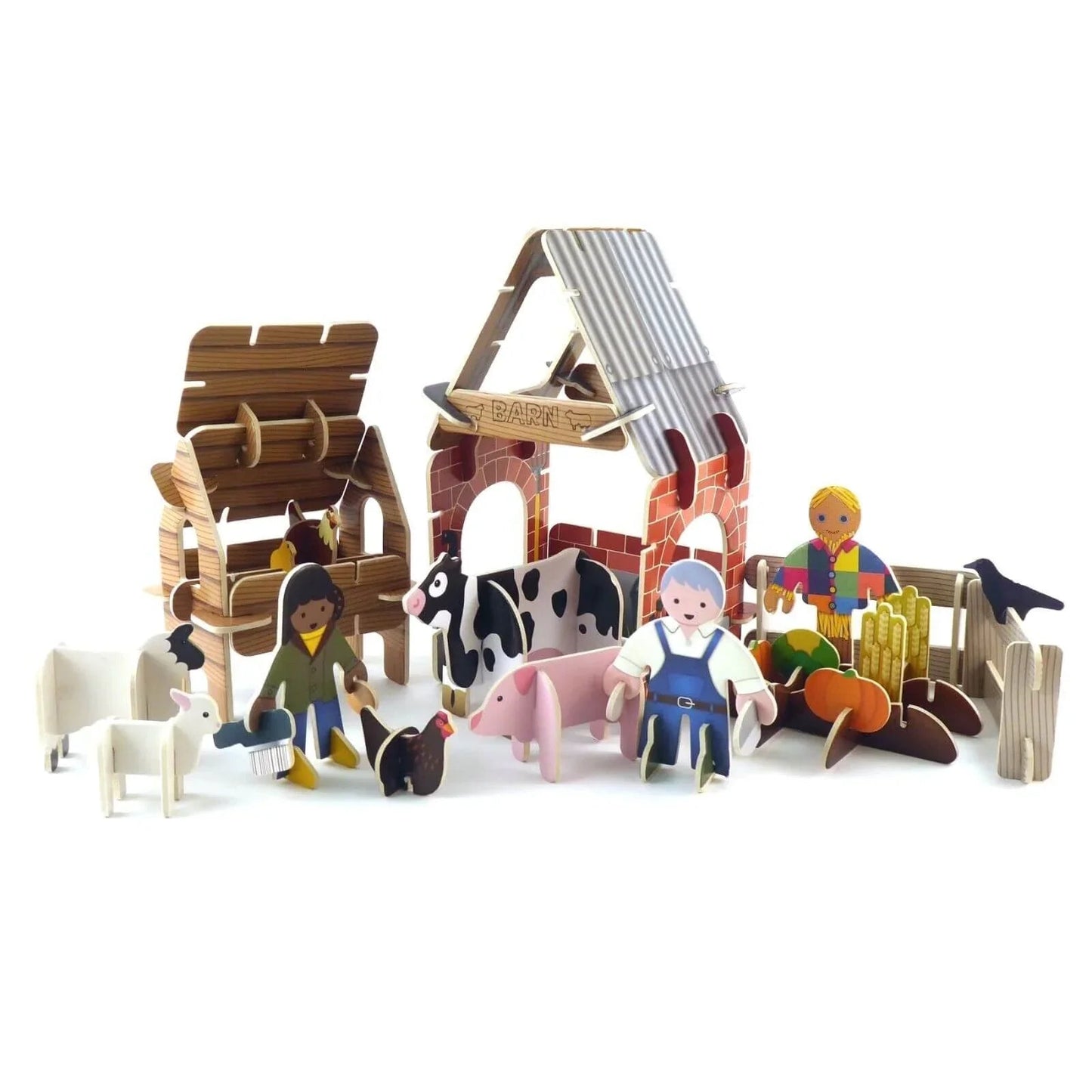Playpress Toys Farmyard Playset - mezetto ebebek ebebek