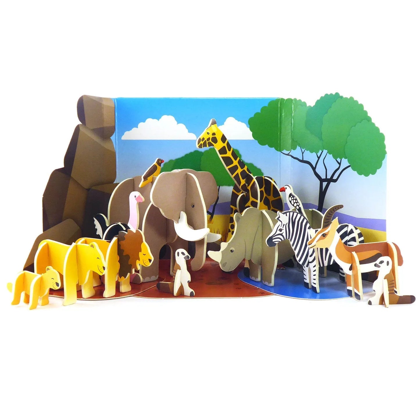 Playpress Toys Savannah Animals Playset - mezetto ebebek ebebek