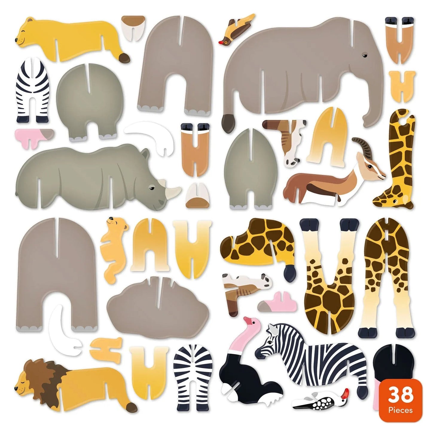 Playpress Toys Savannah Animals Playset - mezetto ebebek ebebek