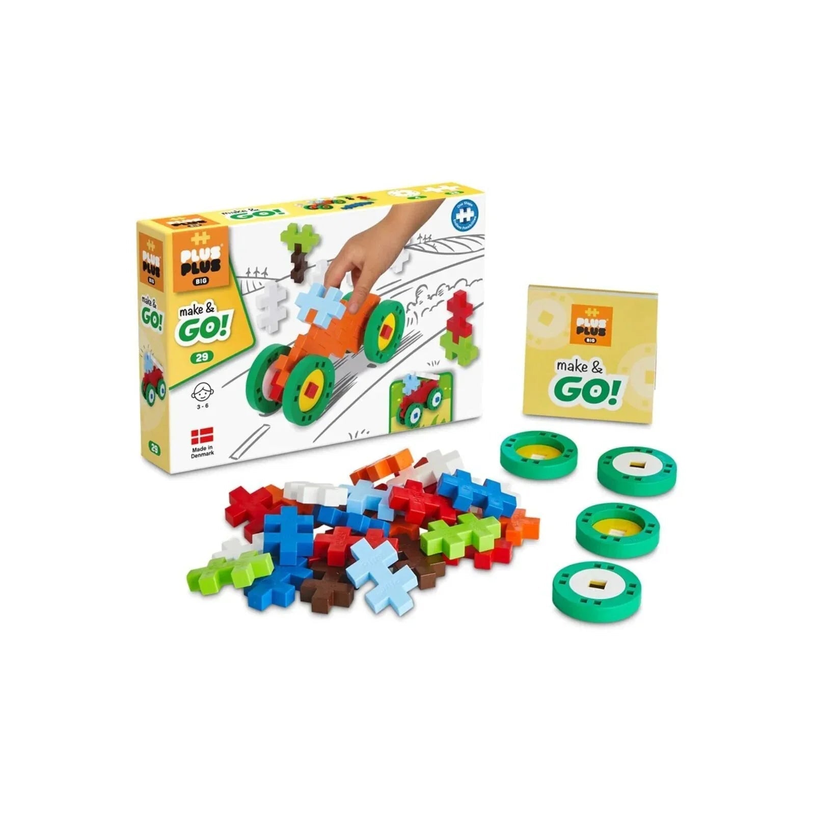 Plus Plus Big Make & Go 29 pcs - mezetto ebebek ebebek