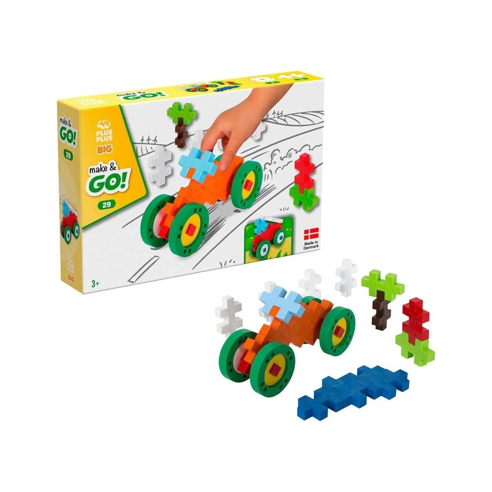 Plus Plus Big Make & Go 29 pcs - mezetto ebebek ebebek