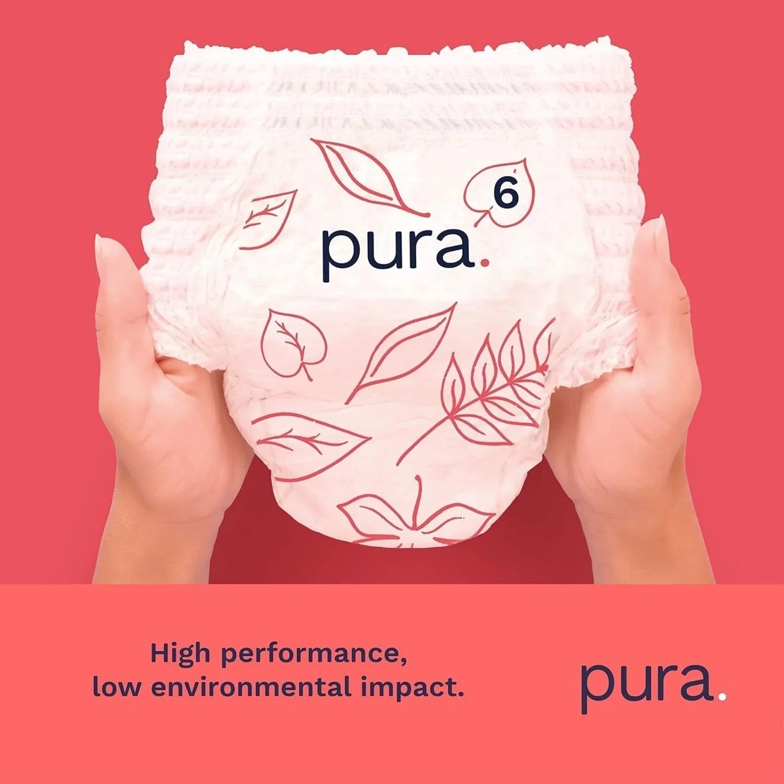 Pura Eco Nappy Pants Size 6 - 18 nappies - mezetto ebebek ebebek