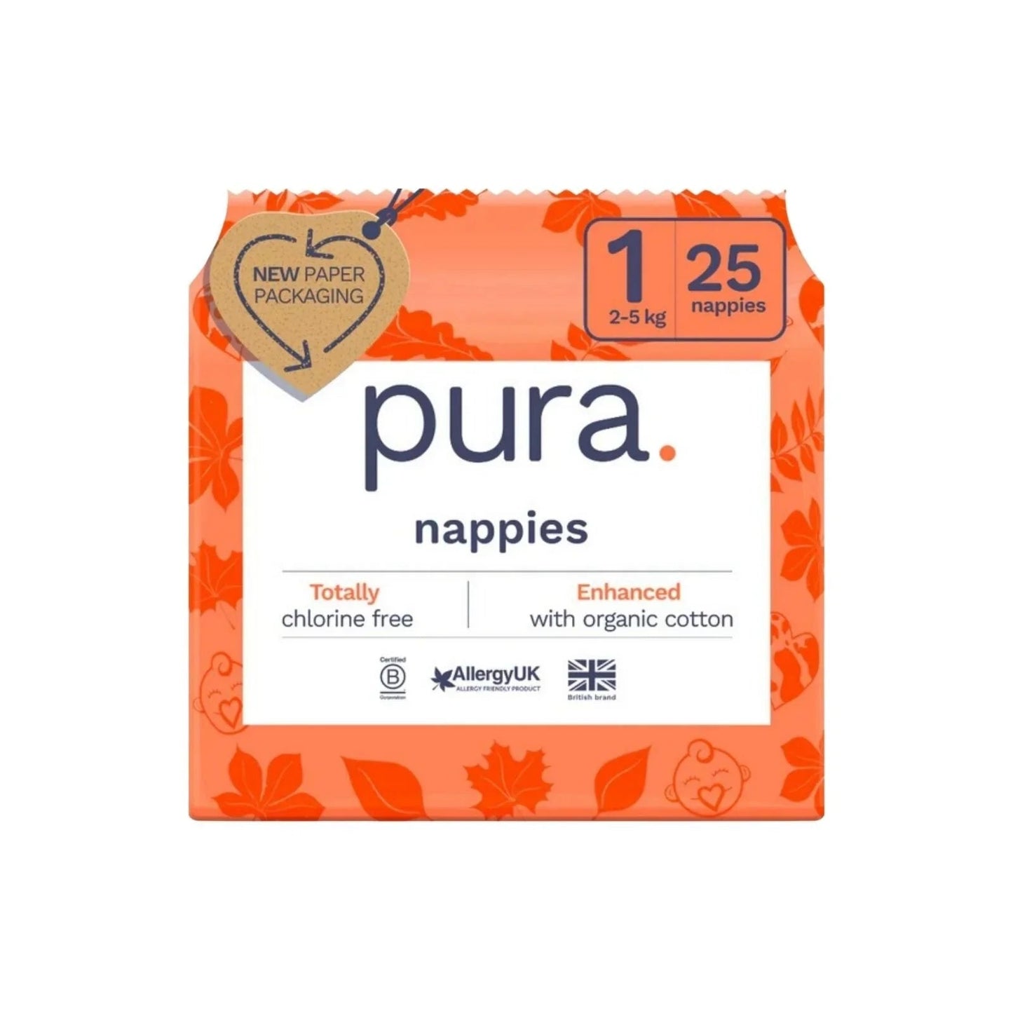 Pura Eco Nappy Size 1 - 25 nappies - mezetto ebebek ebebek