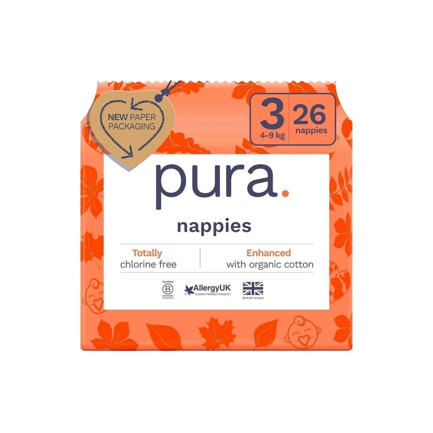 Pura Eco Nappy Size 3 - 26 nappies - mezetto ebebek ebebek