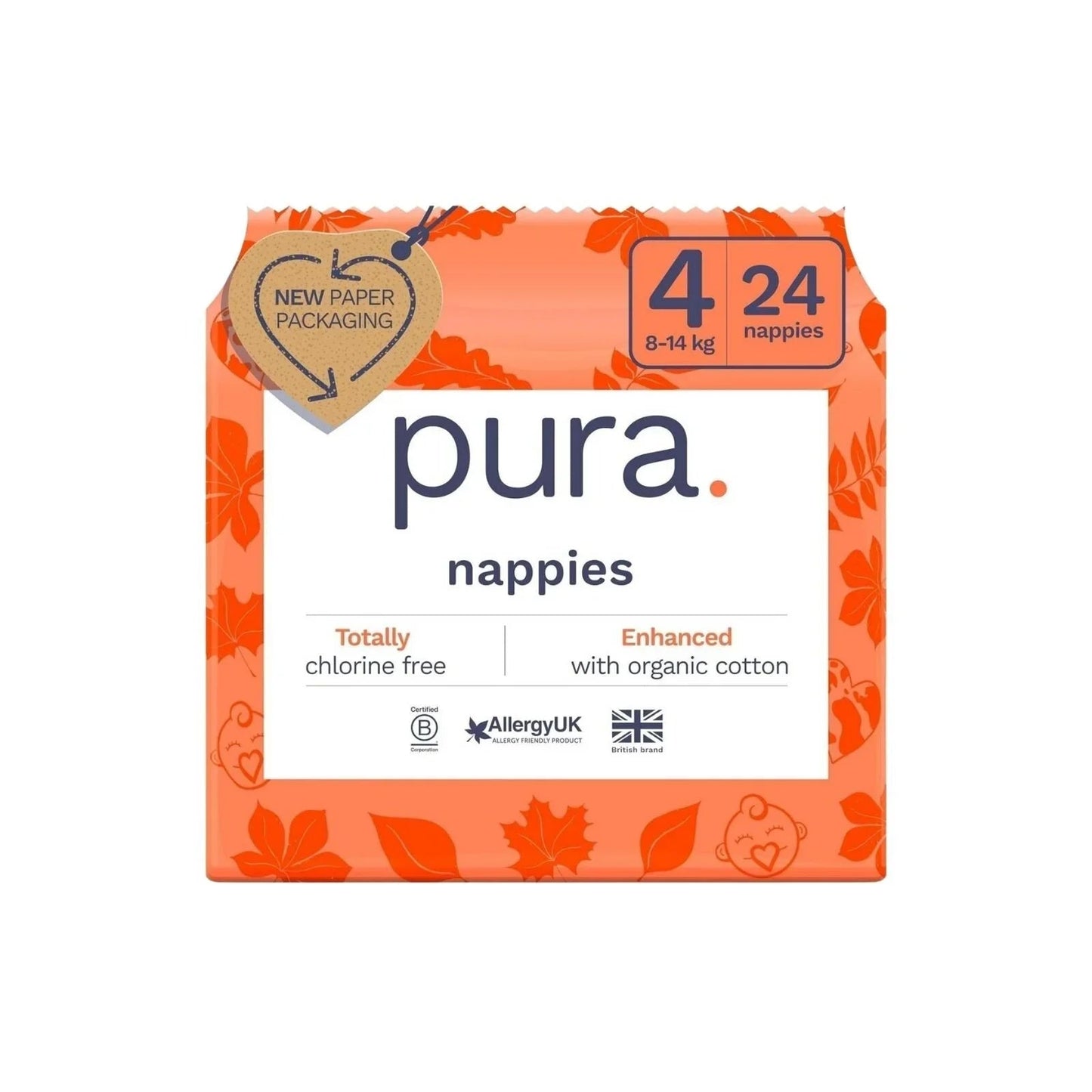 Pura Eco Nappy Size 4 - 24 nappies - mezetto ebebek ebebek