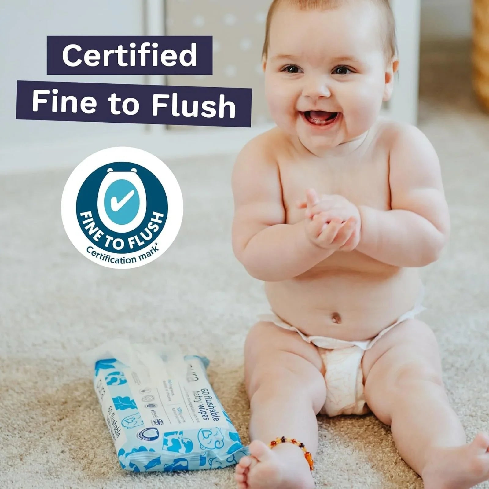 Pura Wipes Flushable 18x60 pcs - mezetto ebebek ebebek