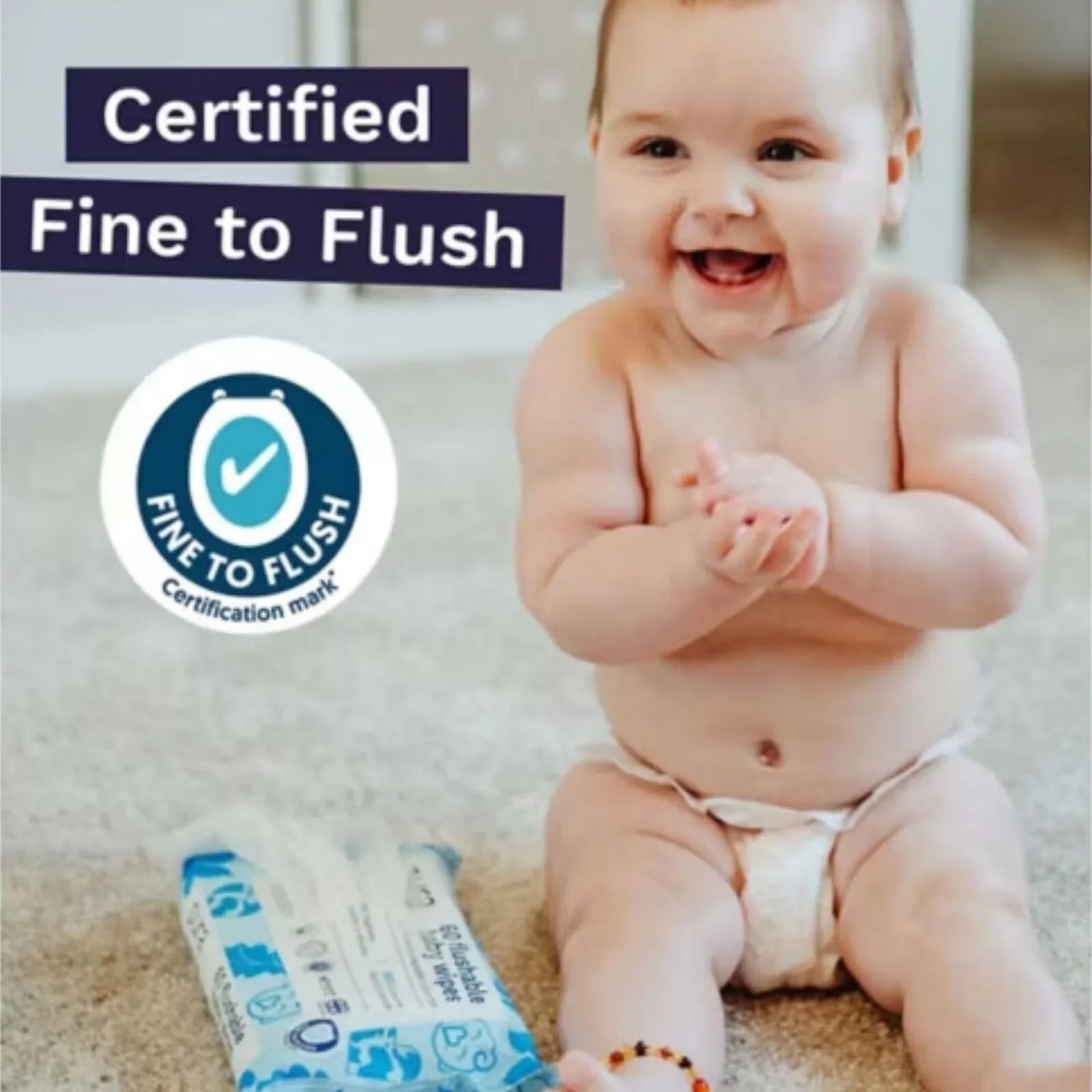 Pura Wipes Flushable 60 pcs - mezetto ebebek ebebek
