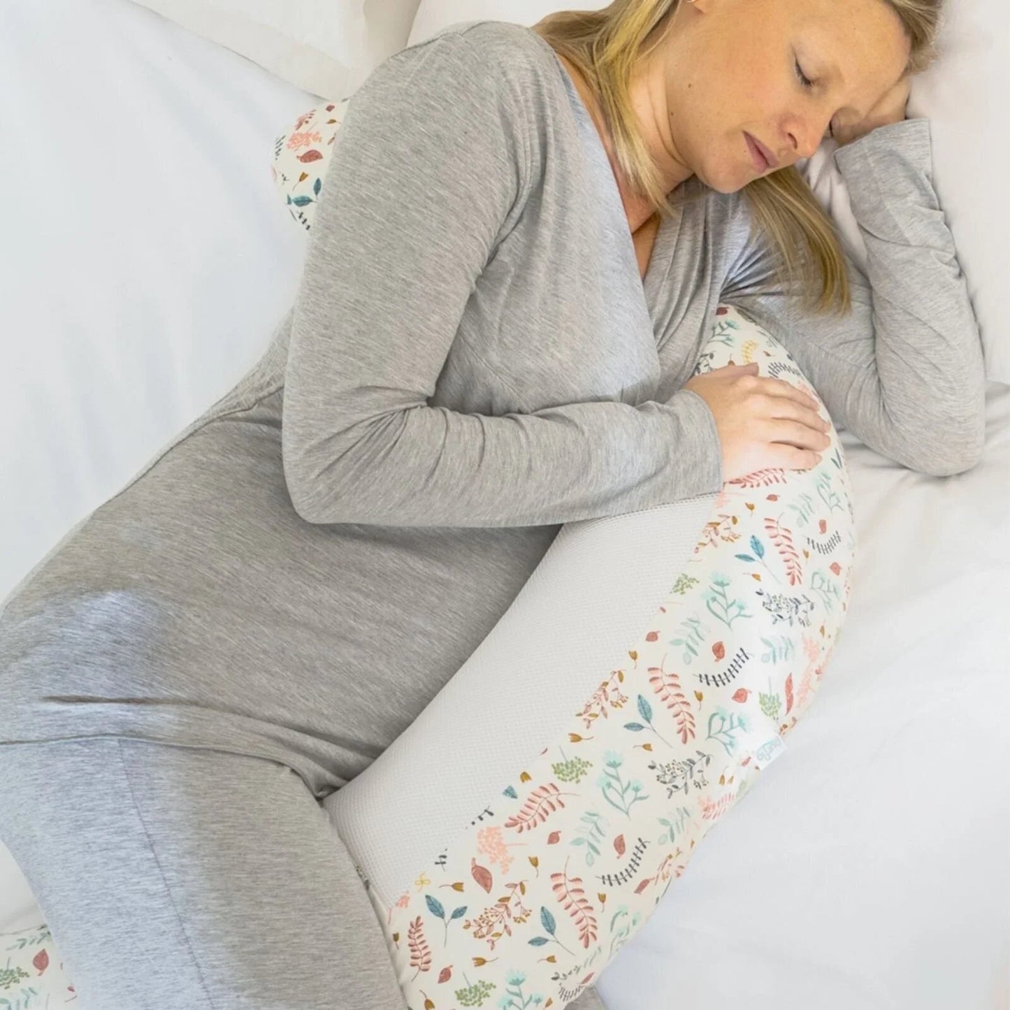 Purflo Breathe Maternity Support Pillow - Botanical - mezetto ebebek ebebek