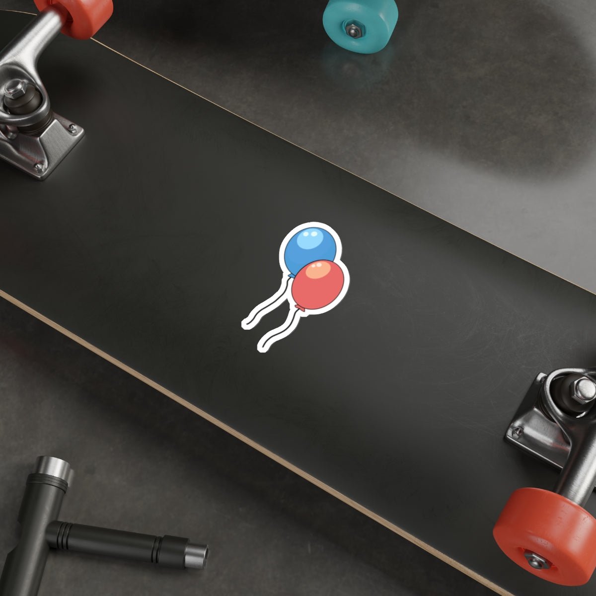 Red and Blue Balloons Waterproof Sticker - mezetto KEOLIX KEOLIX