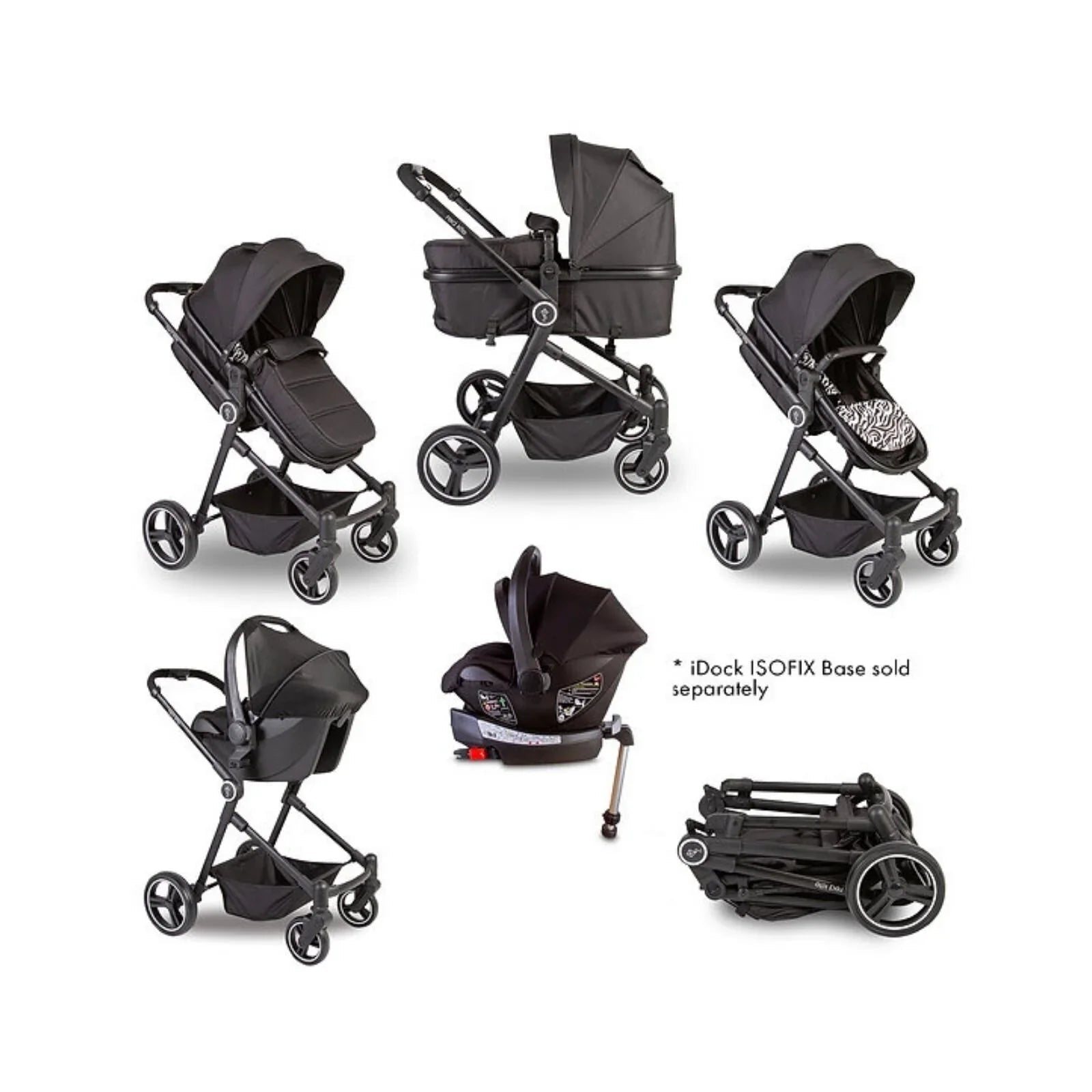 Red Kite Push Me Savanna i - Size 3 - in - 1 Travel System - Zebra - mezetto ebebek ebebek