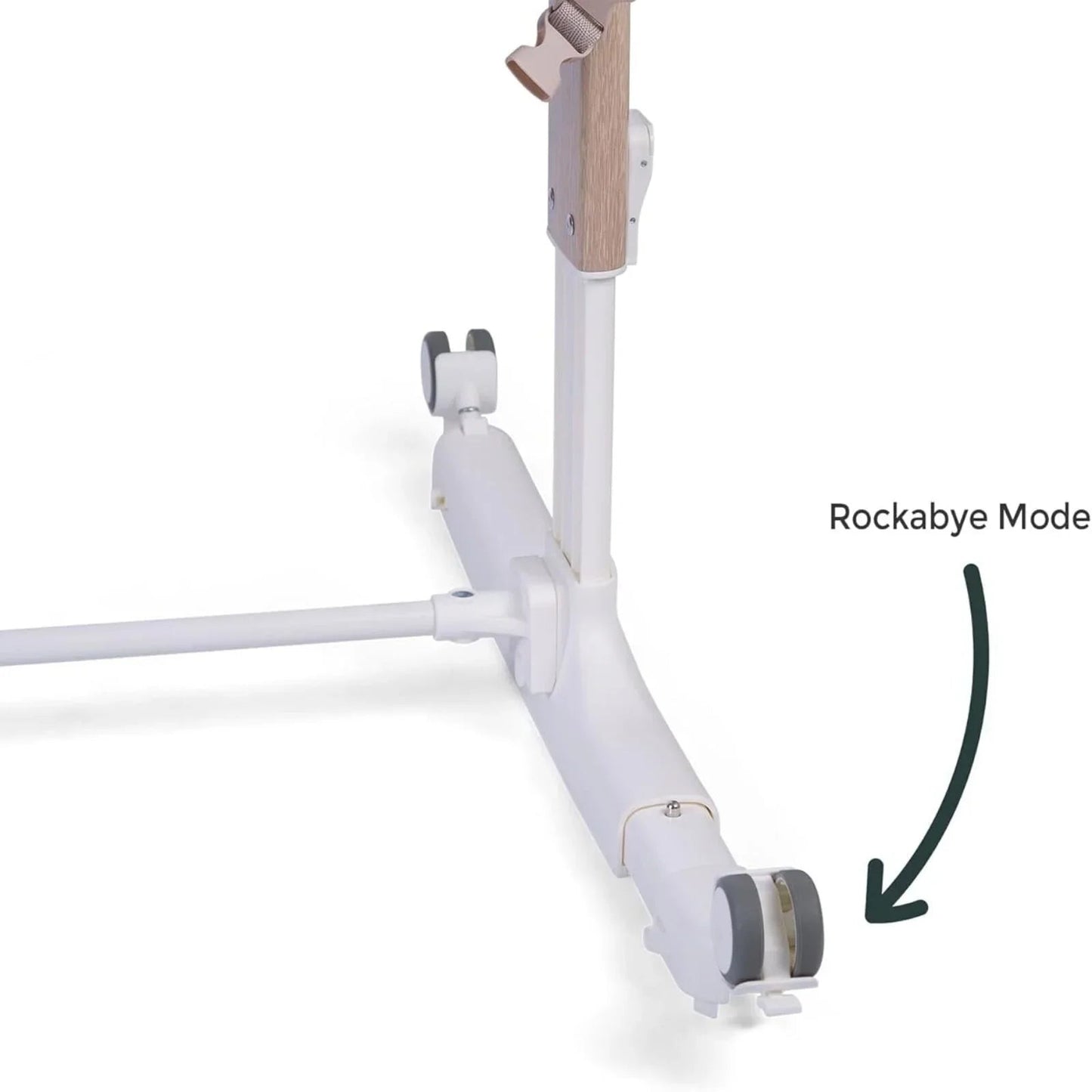 Red Kite Rockabye Bedside Crib - Oatmeal - mezetto ebebek ebebek