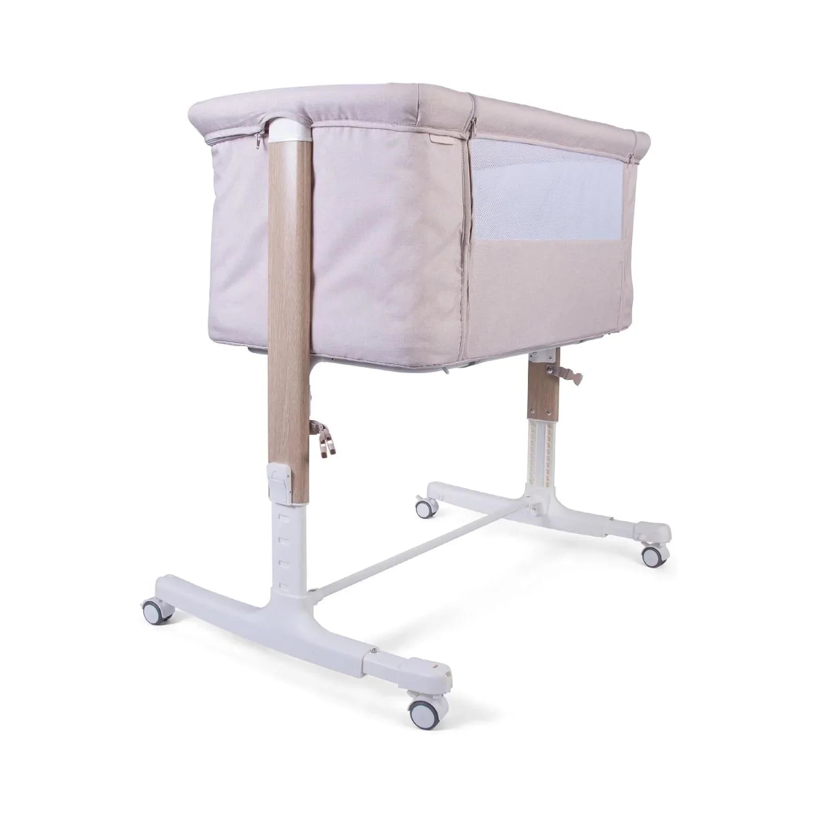 Red Kite Rockabye Bedside Crib - Oatmeal - mezetto ebebek ebebek
