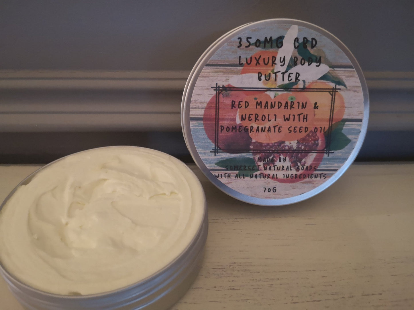 Red Mandarin & Neroli CBD Luxury Body Butter - mezetto Shopify Collective Somerset Natural Soaps