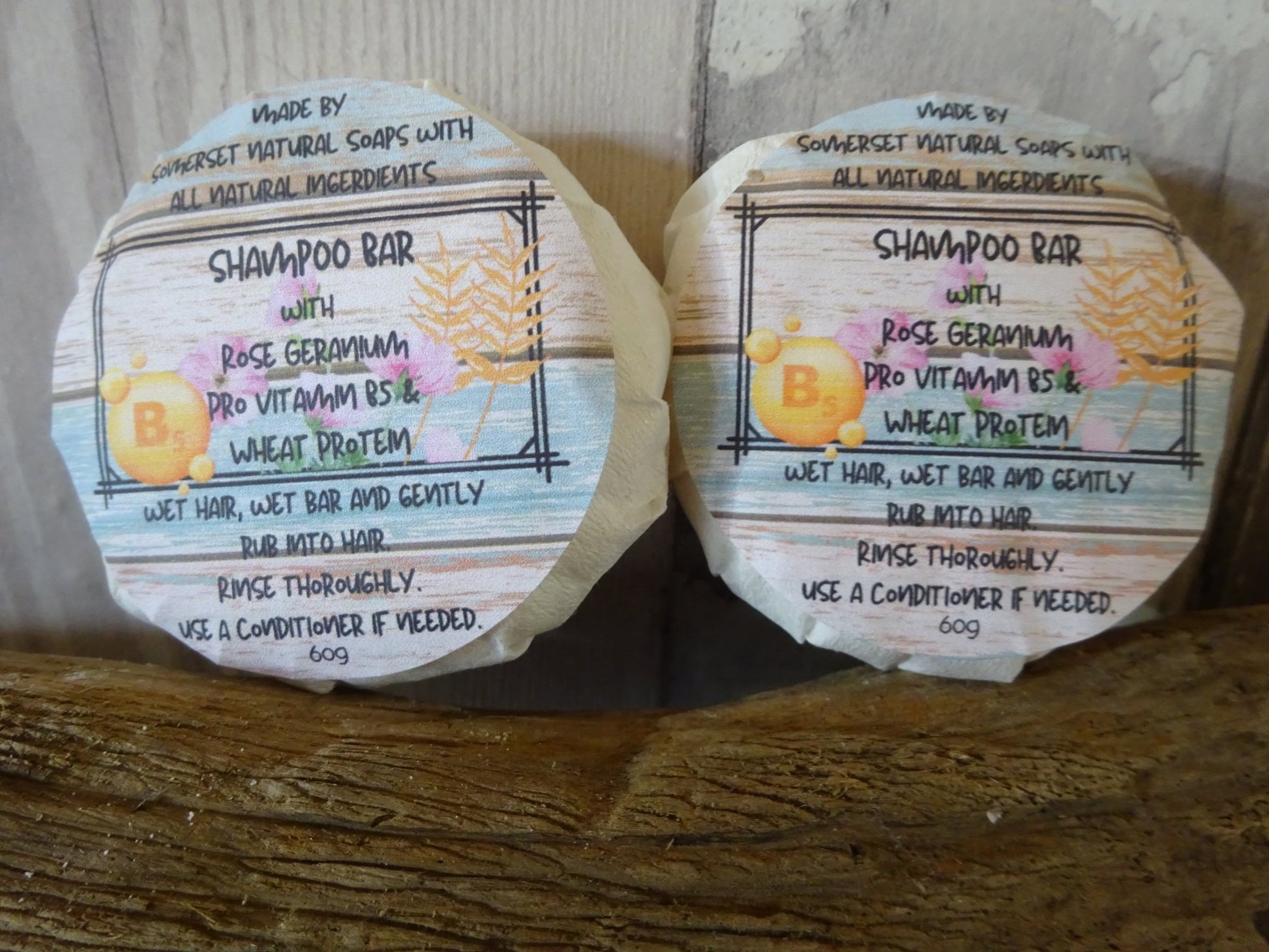 Rose Geranium Solid Shampoo - mezetto Shopify Collective Somerset Natural Soaps