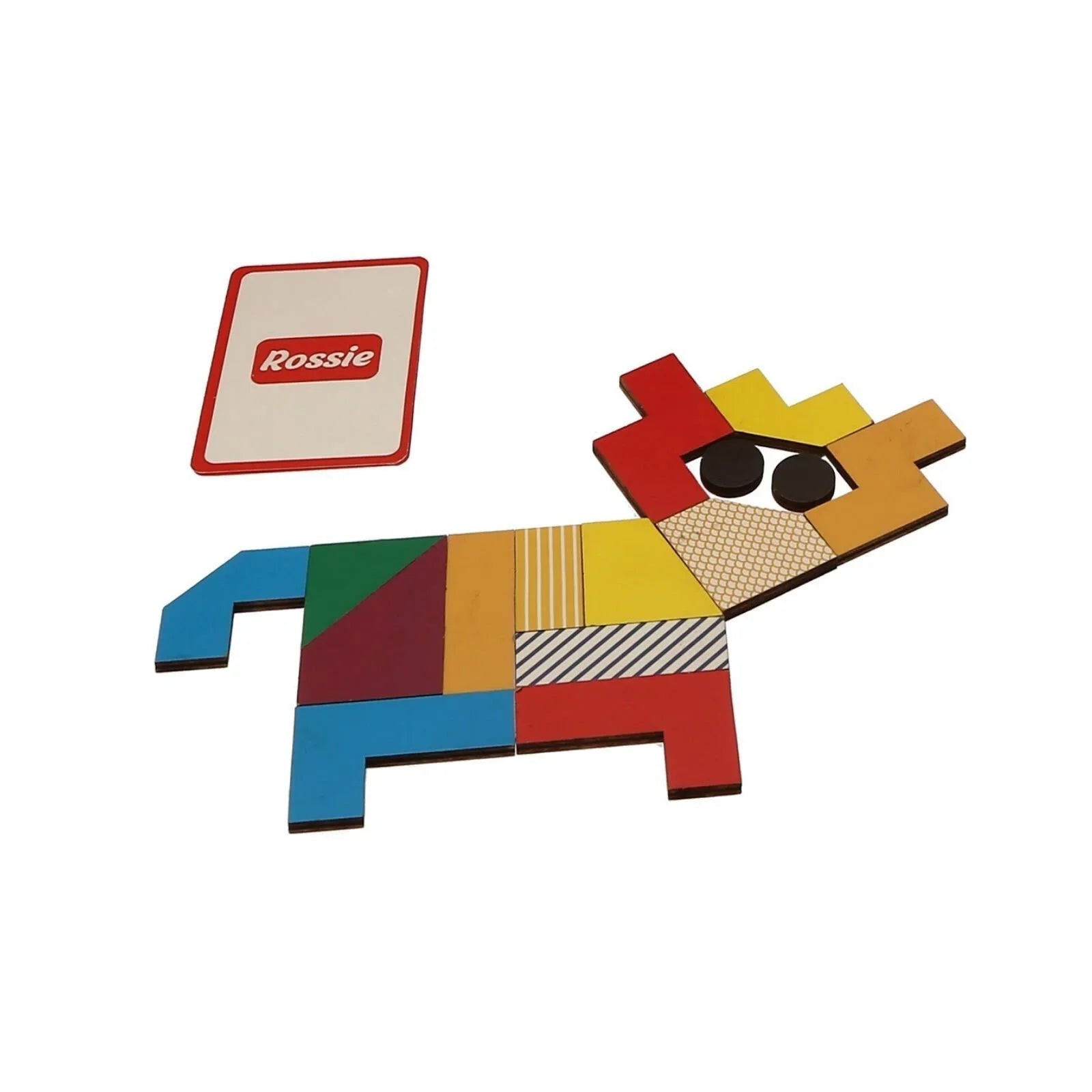 Rossie Colored Wooden Blocks - mezetto ebebek ebebek