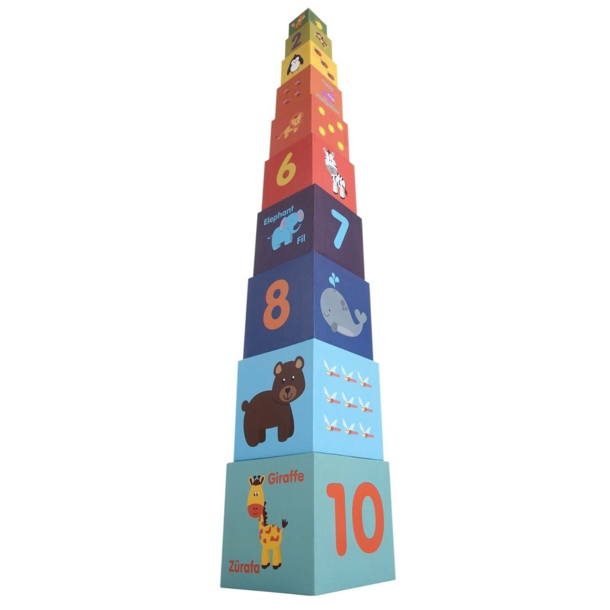 Rossie Educational Cube 10 Pieces - mezetto ebebek ebebek