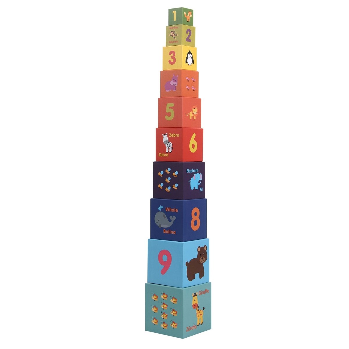 Rossie Educational Cube 10 Pieces - mezetto ebebek ebebek