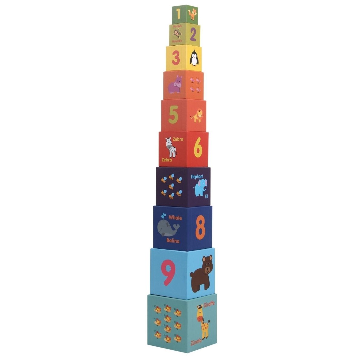 Rossie Educational Cube 10 Pieces - mezetto ebebek ebebek