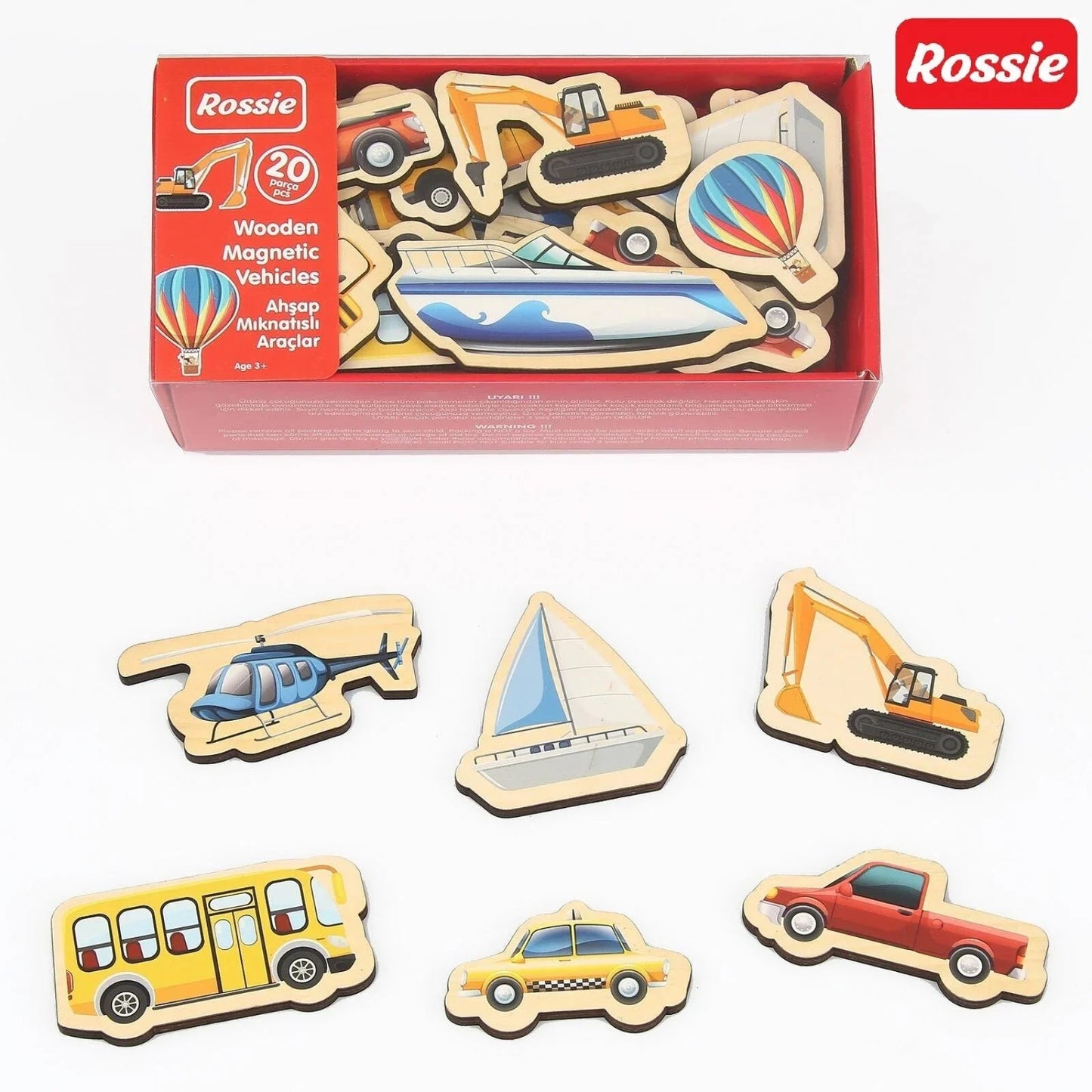 Rossie Magnetic Wood Tools - mezetto ebebek ebebek