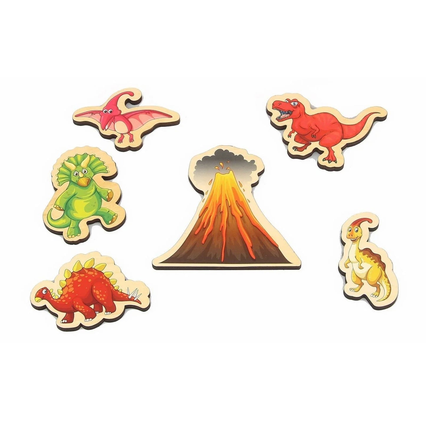 Rossie Magnetic Wooden Dinosaurs - mezetto ebebek ebebek