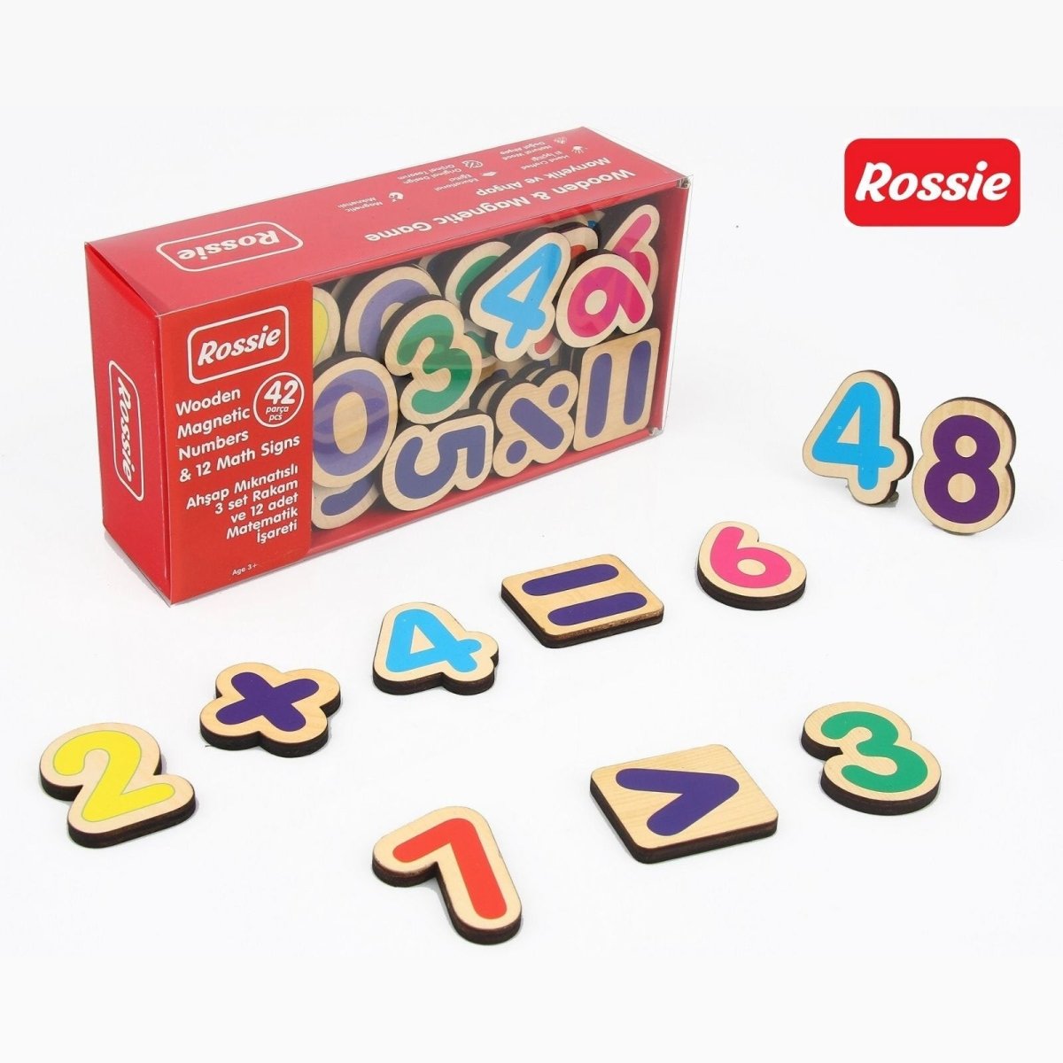 Rossie Magnetic Wooden Numbers - mezetto ebebek ebebek