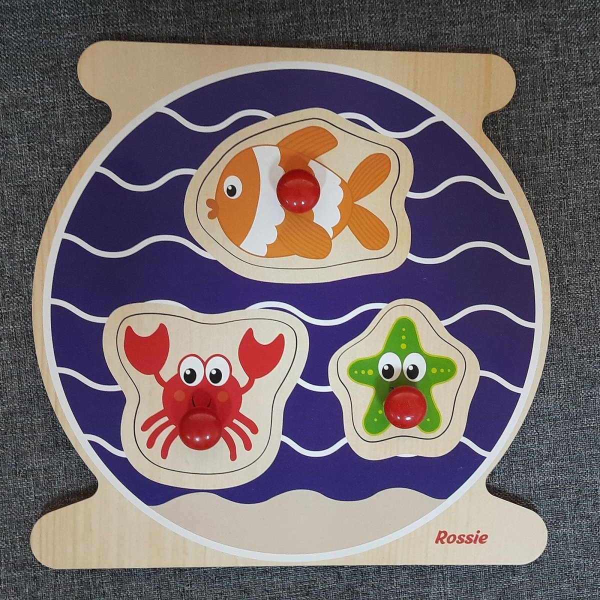 Rossie Wood First Puzzle - Aquarium - mezetto ebebek ebebek