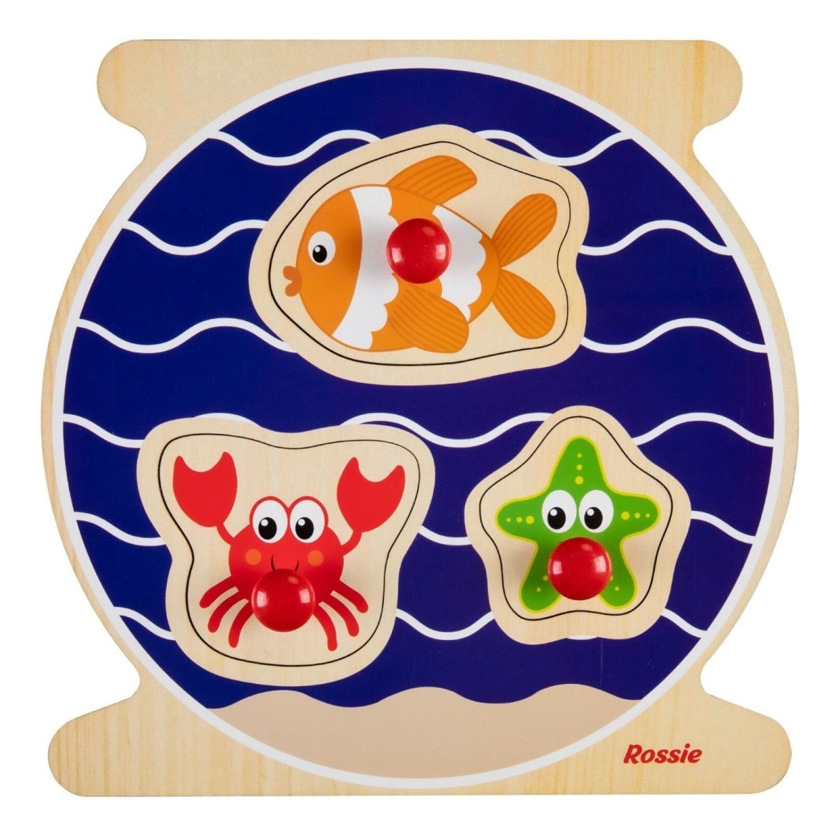 Rossie Wood First Puzzle - Aquarium - mezetto ebebek ebebek