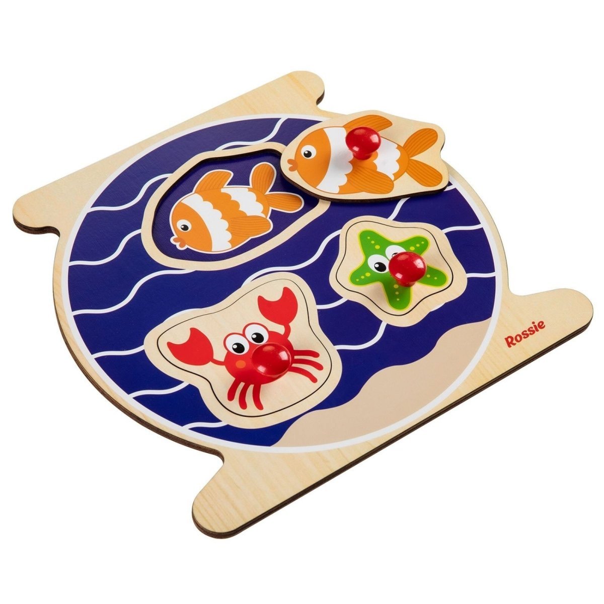 Rossie Wood First Puzzle - Aquarium - mezetto ebebek ebebek