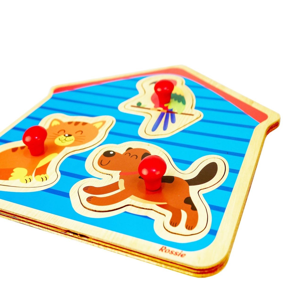 Rossie Wood First Puzzle - Pets - mezetto ebebek ebebek
