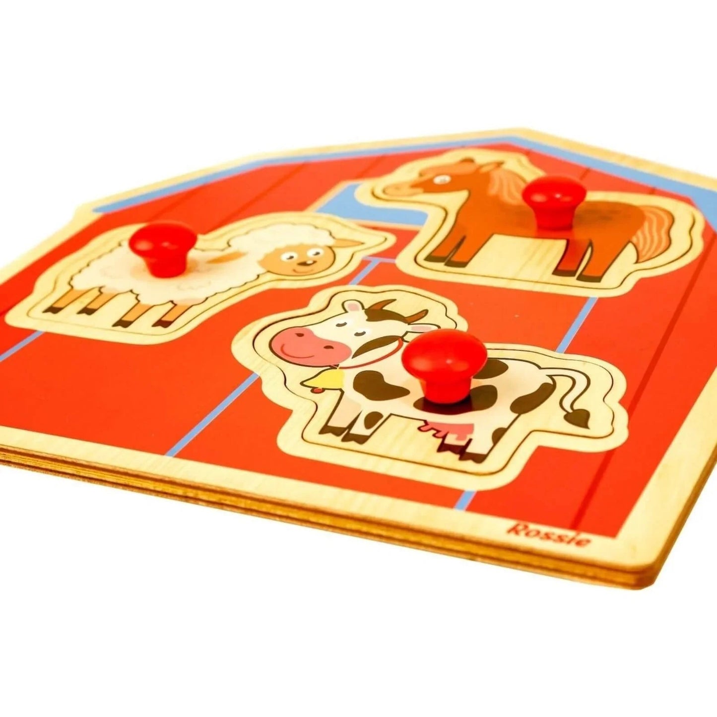 Rossie Wood First Puzzle - The Farm - mezetto ebebek ebebek