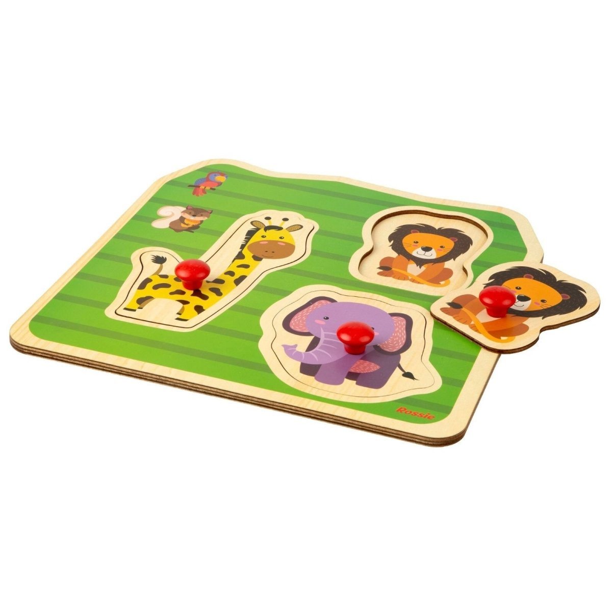 Rossie Wood First Puzzle - Wild Animals - mezetto ebebek ebebek