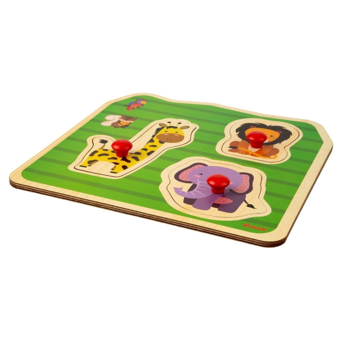Rossie Wood First Puzzle - Wild Animals - mezetto ebebek ebebek