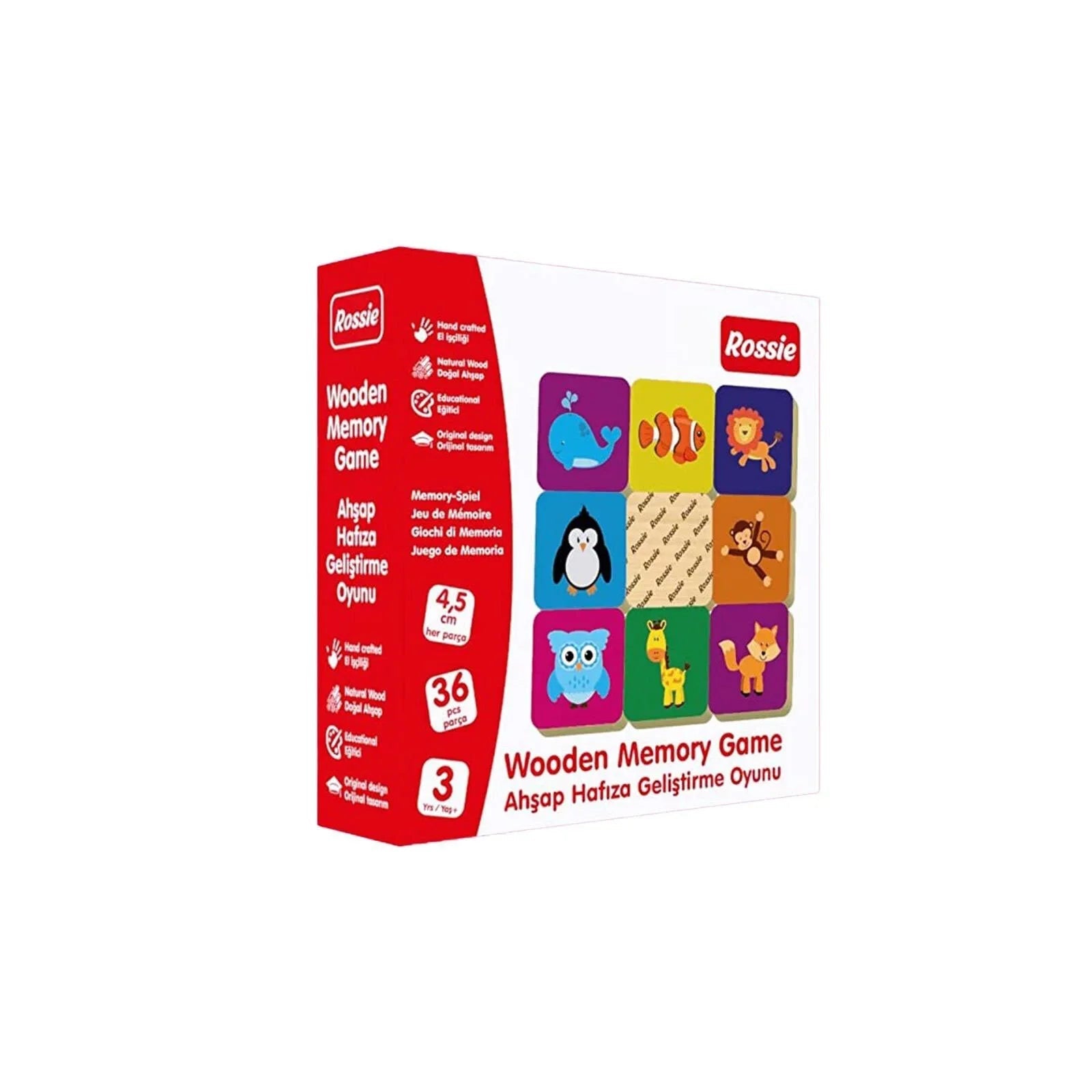Rossie Wood Memory Game - mezetto ebebek ebebek