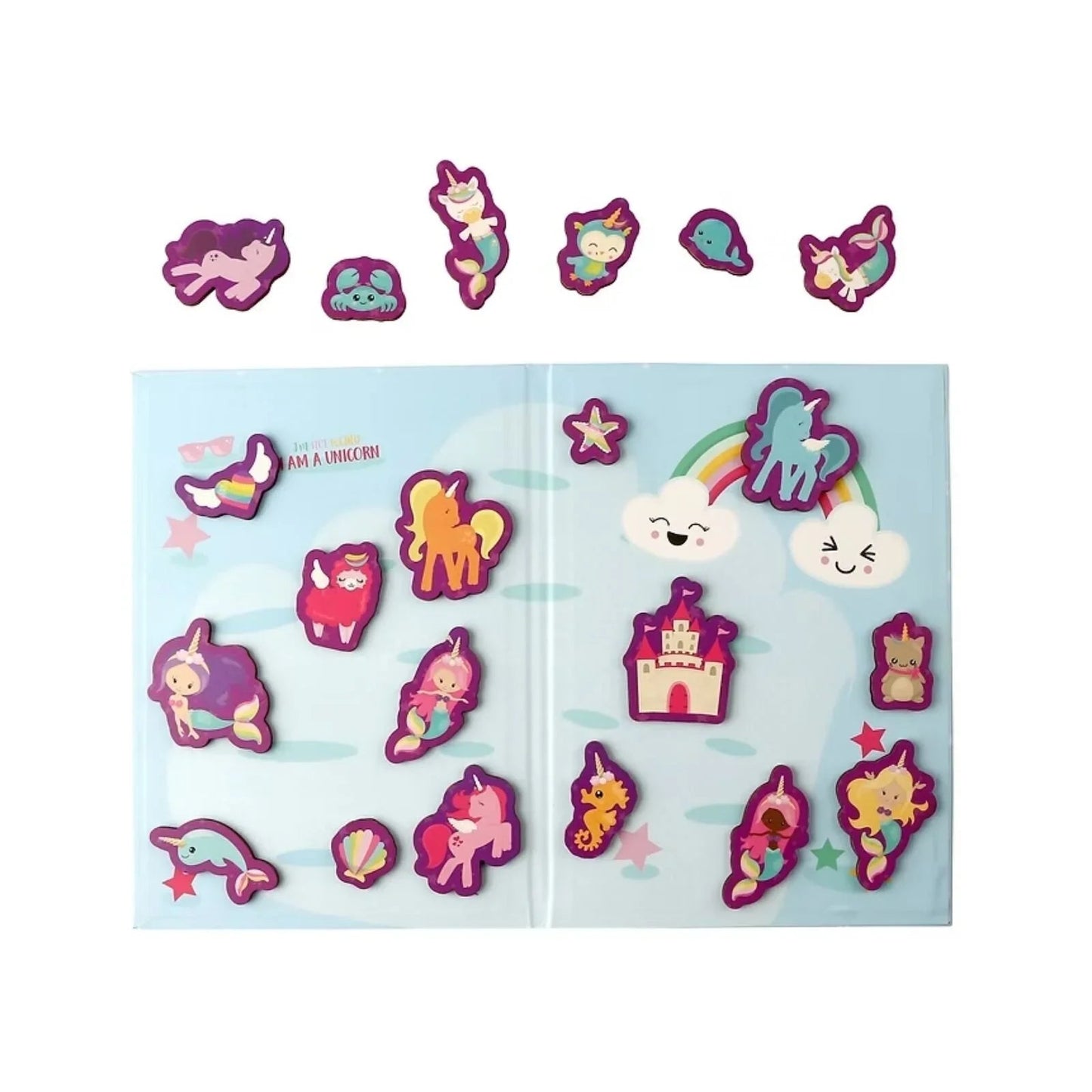 Rossie Wooden Magnetic Unicorn Set 21 pcs - mezetto ebebek ebebek