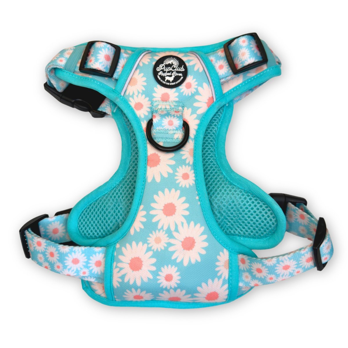 Rugged Rover™ Harness - Pastel Daisy - mezetto PupClub Couture PupClub Couture
