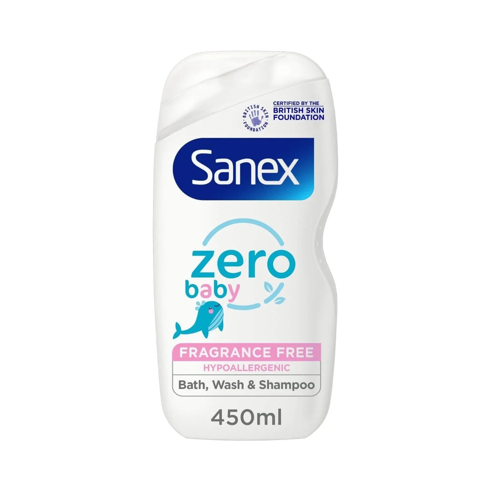 Sanex Baby Bath Foam and Shampoo Zero% Baby Frag Free 450ml - mezetto ebebek ebebek