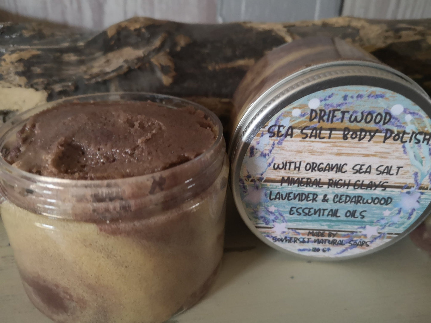 Sea Salt Body Polish Driftwood - mezetto Shopify Collective Somerset Natural Soaps