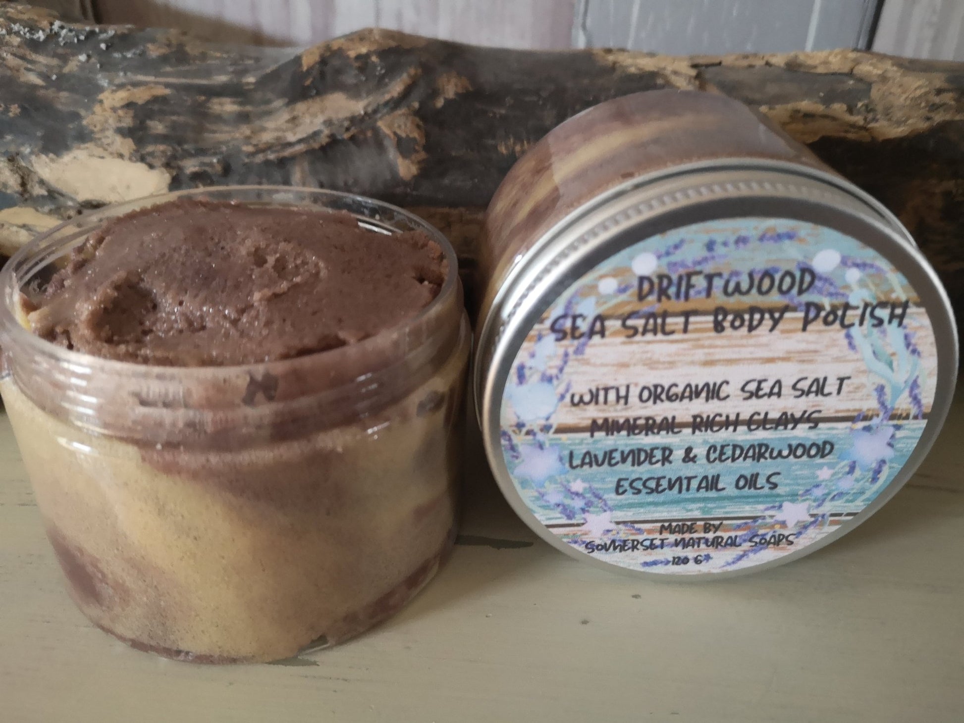 Sea Salt Body Polish Driftwood - mezetto Shopify Collective Somerset Natural Soaps
