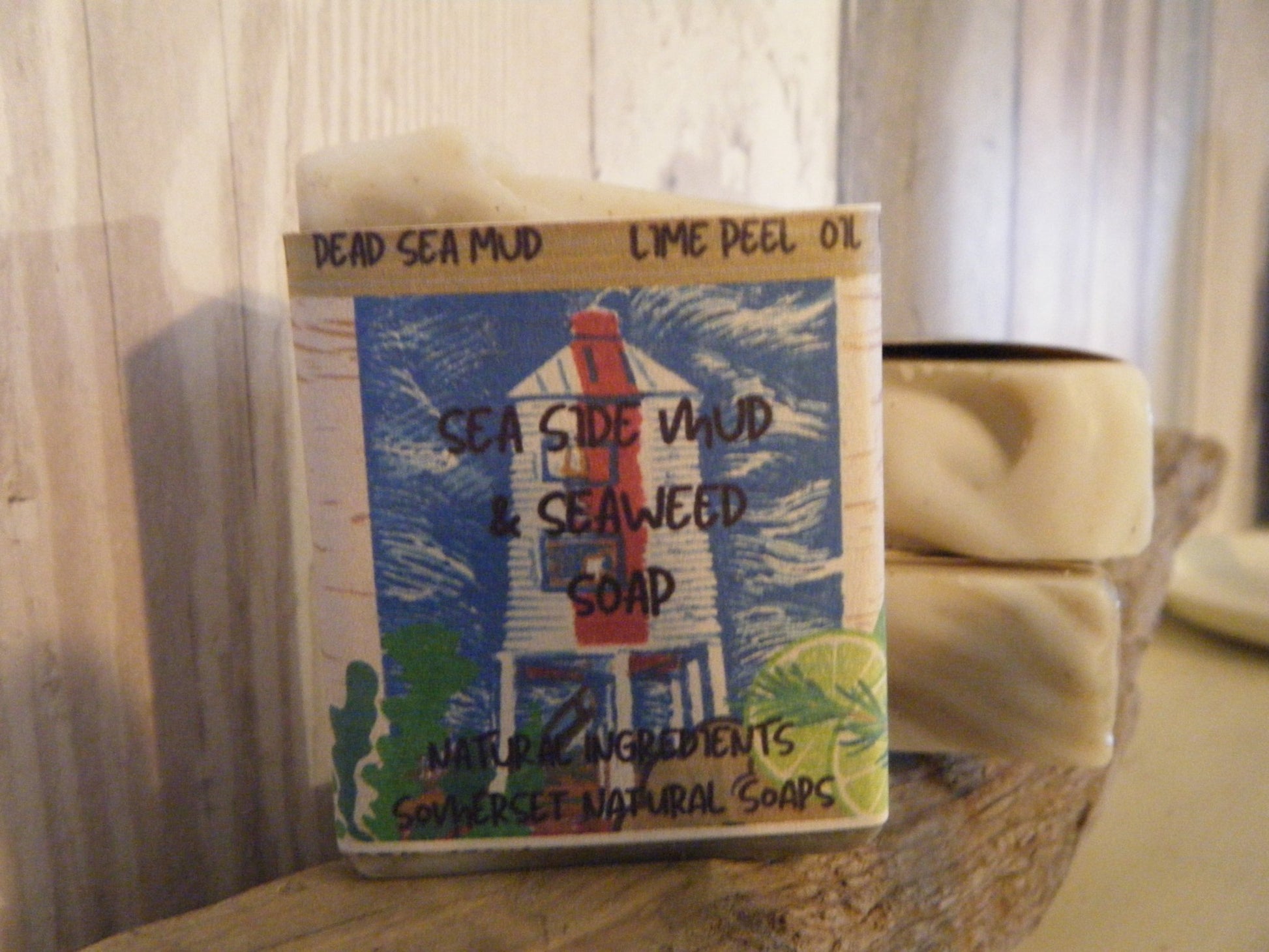 Seaside Mud & Seaweed Vegan Soap - mezetto Shopify Collective Somerset Natural Soaps