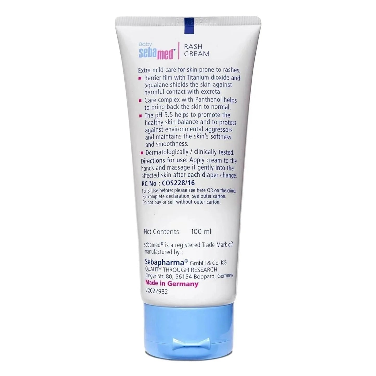 Sebamed Baby Nappy Rash Cream 100ml - mezetto ebebek ebebek