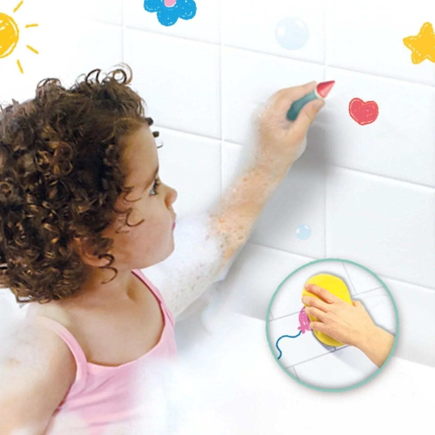 SES Creative Bath Crayons 8 pcs - mezetto ebebek ebebek