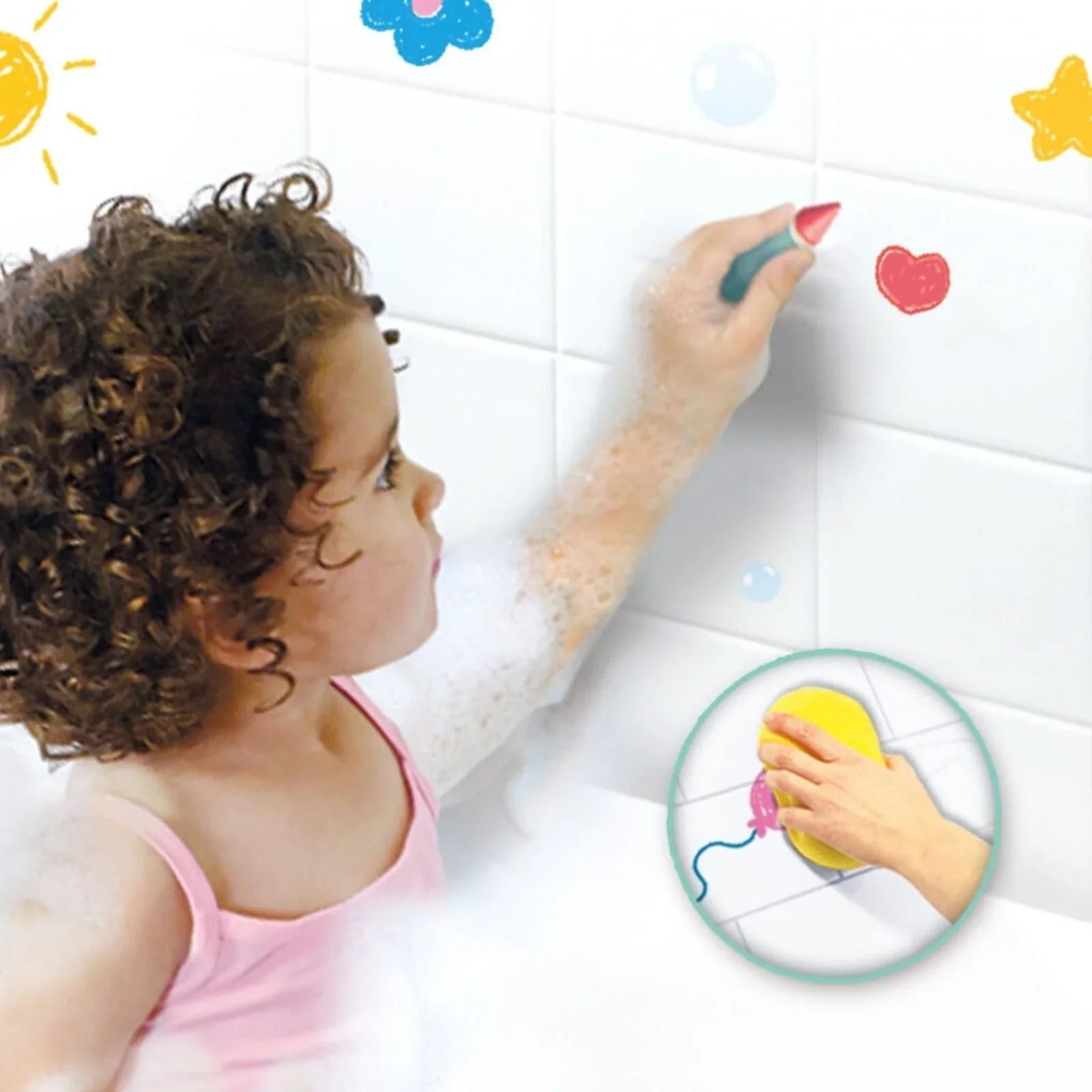 SES Creative Bath Crayons 8 pcs - mezetto ebebek ebebek