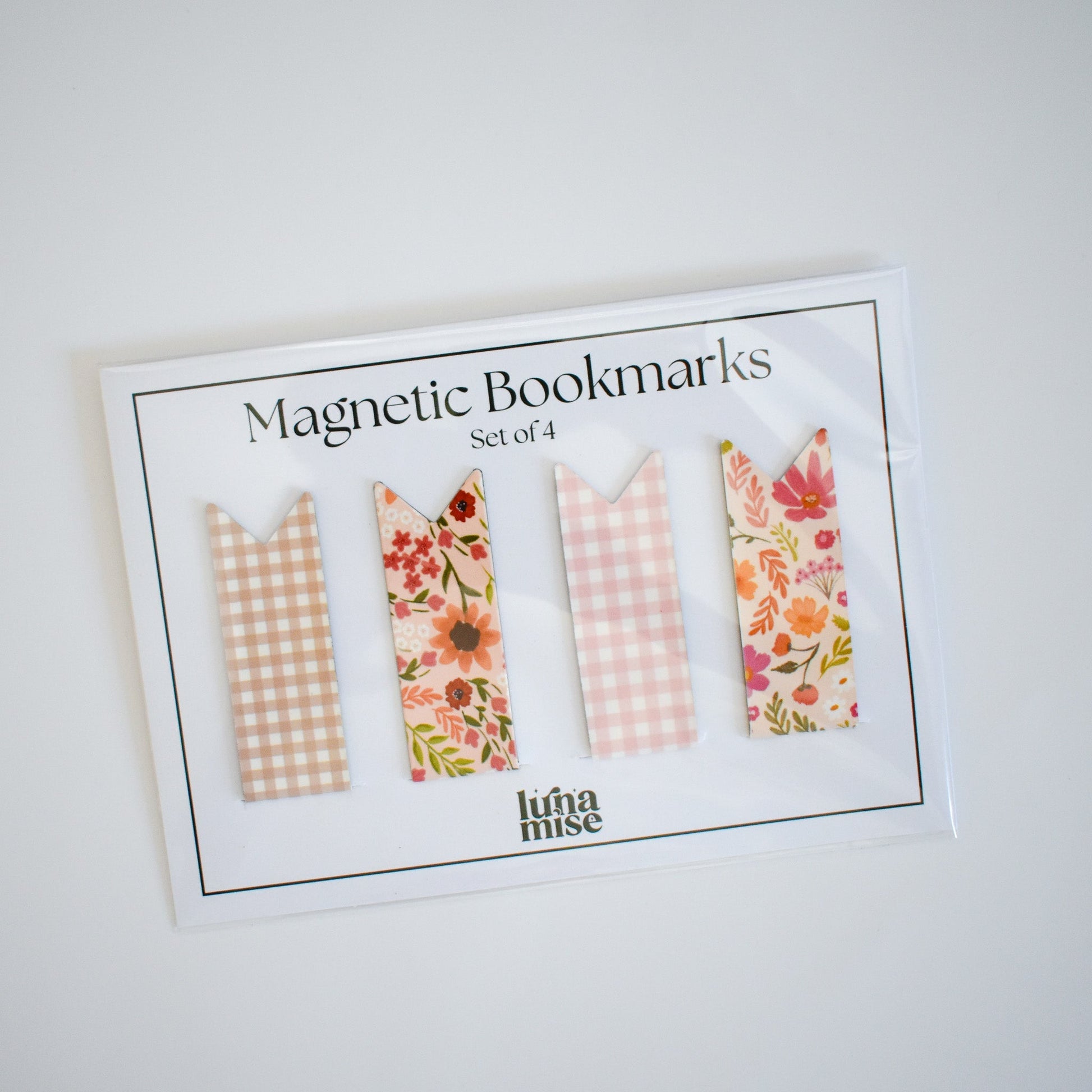 Set of 4 Magnetic Bookmarks - mezetto Lunamise Lunamise