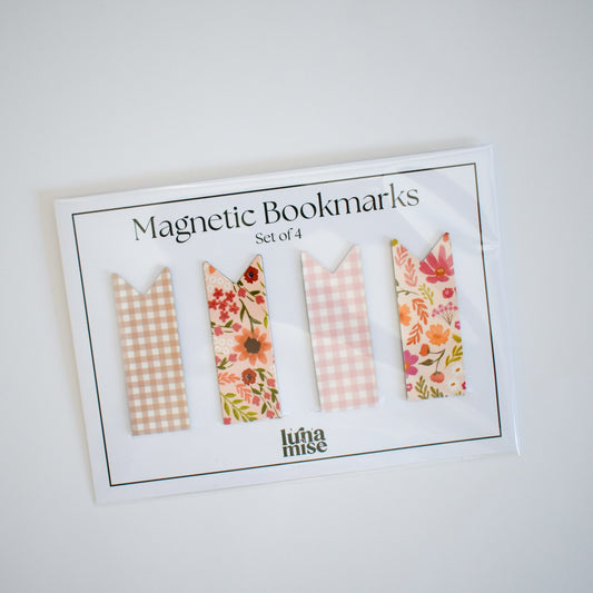 Set of 4 Magnetic Bookmarks - mezetto Lunamise Lunamise