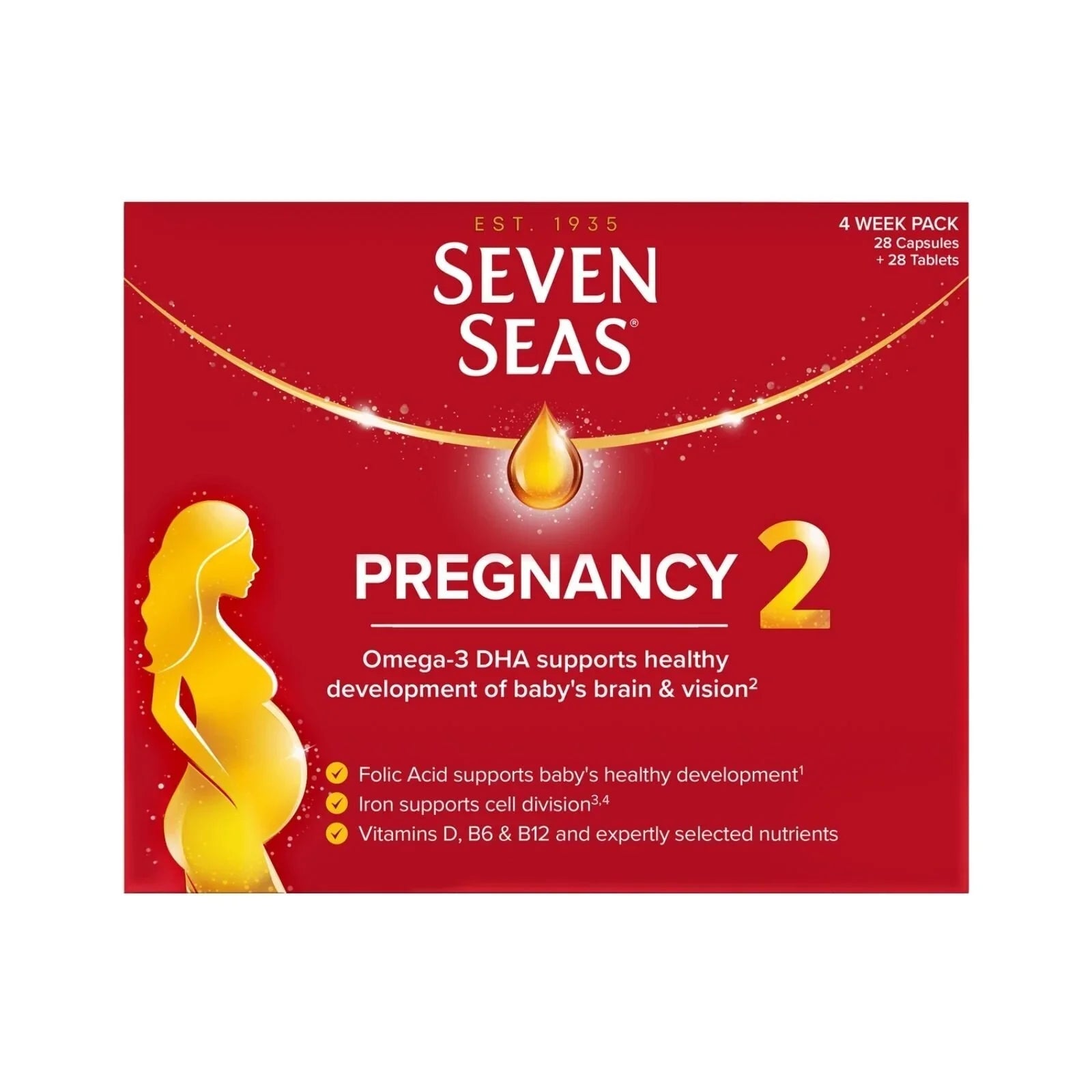 Seven Seas Omega - 3 Pregnancy 28 Capsules - mezetto ebebek ebebek