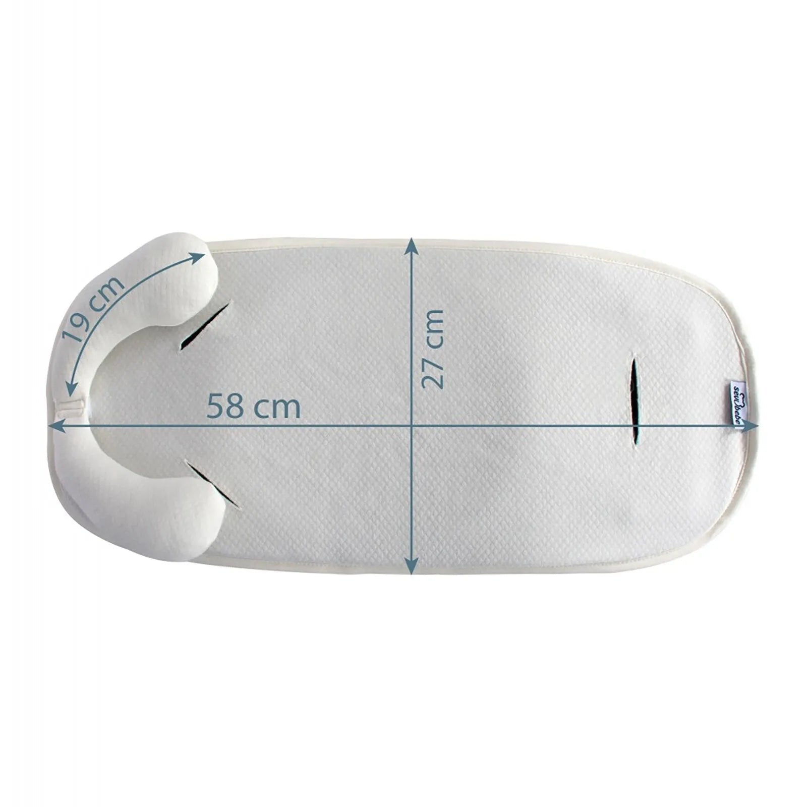 Sevi Bebe Infant Carrier Back Support - Ecru - mezetto ebebek ebebek
