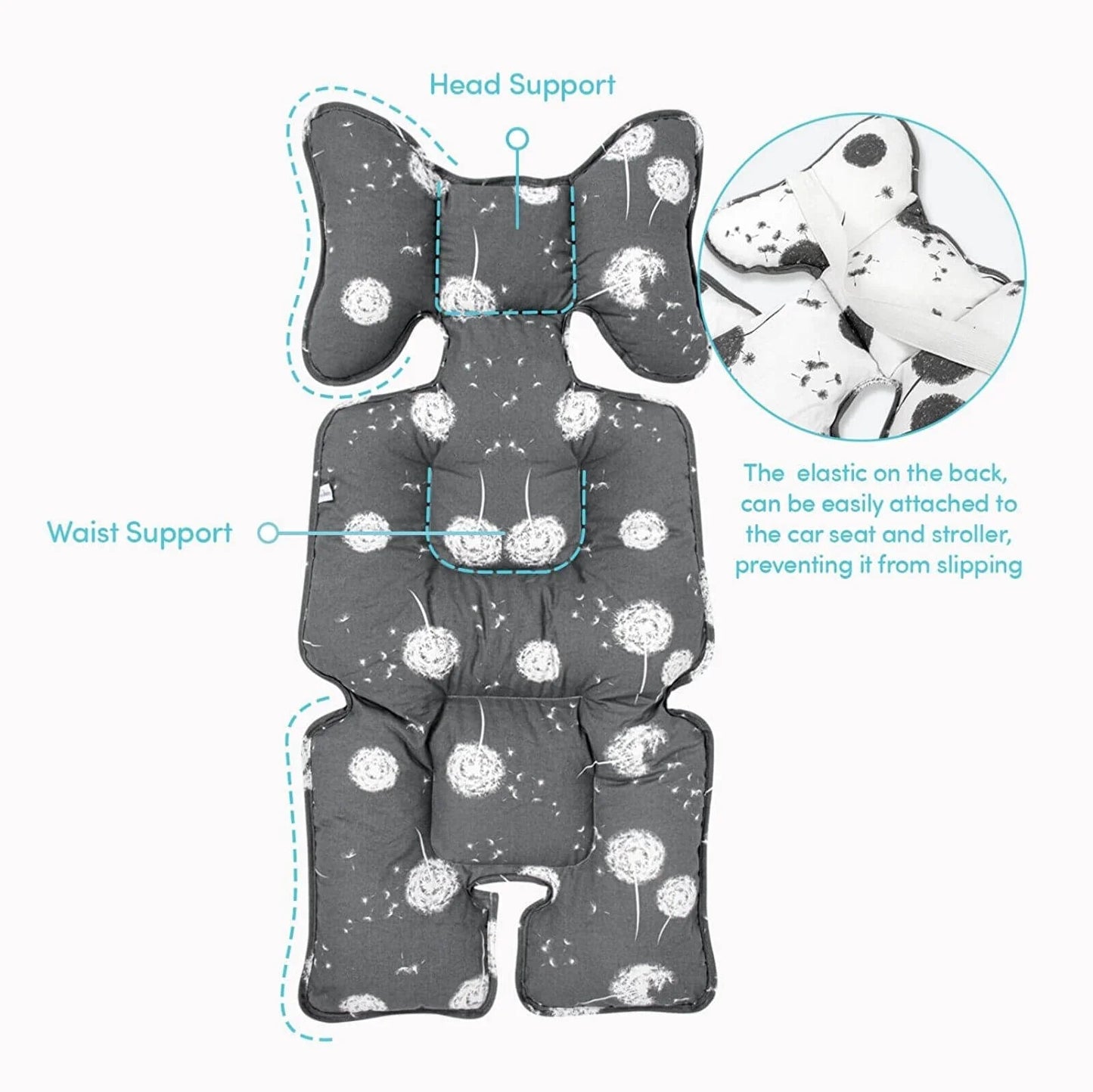 Sevi Bebe Stroller & Car Seat Cushion Dandelion - mezetto ebebek ebebek